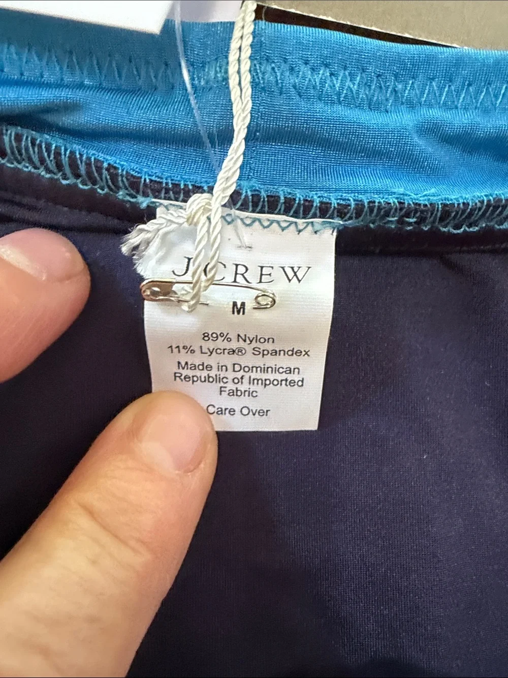 J. Crew Jersey Lomellina Colorblock Bandeau Bikini. Brand new with tags